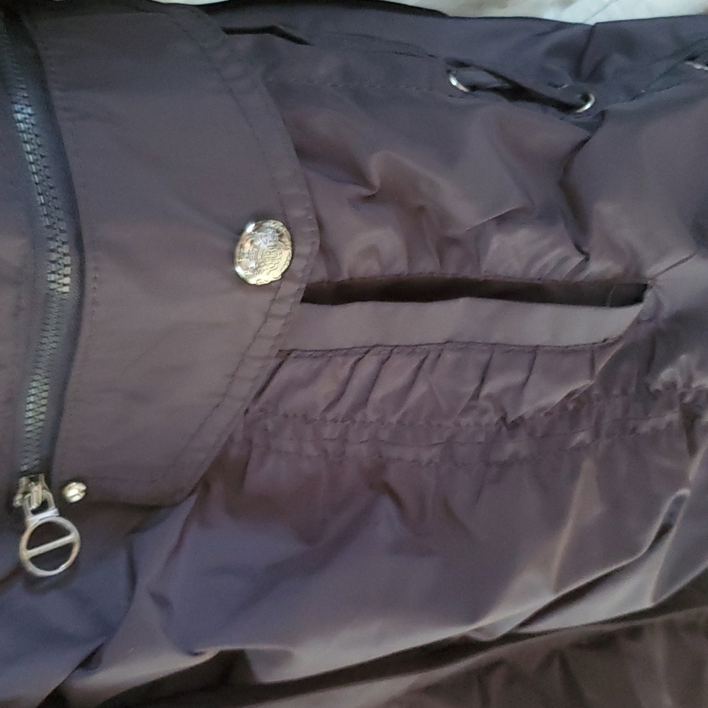 Laundry Puffer Jacket Medium Black Zip Front - image 8